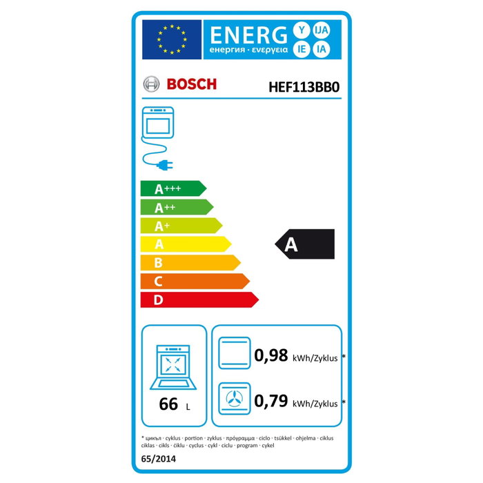 Bosch HND211LB2 Conjunto de Horno y Placa Eléctrica Negro Bosch HND211LB2 Conjunto de Horno y Placa Eléctrica Negro