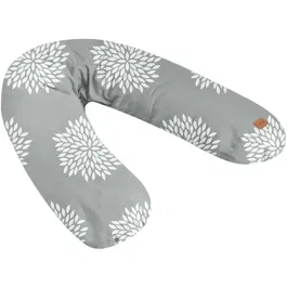 BEABA Almohada de Maternidad Big Flopsy - Diseño Flores Gris - AACEM20368