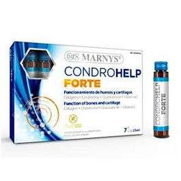 MARNYS Condrohelp Forte 7 Viales para Articulaciones, Colágeno, Condroitina, Glucosamina, Ácido Hialurónico, Cúrcuma y Ortiga
