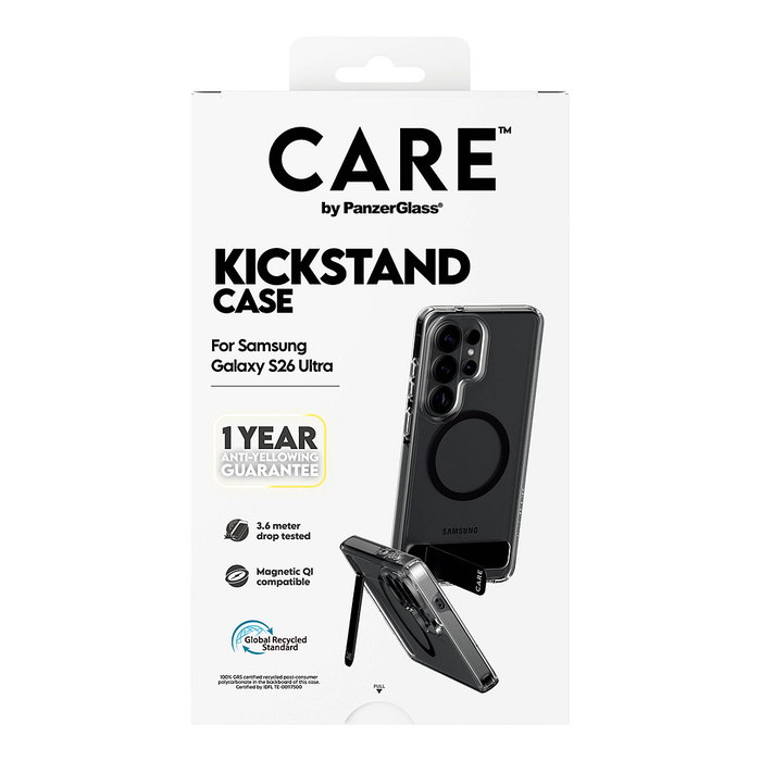 PanzerGlass CARE™ Urban Explorer Case Clear con Kickstand y Qi para Samsung Galaxy S26 Ultra PanzerGlass CARE™ Urban Explorer Case Clear con Kickstand y Qi para Samsung Galaxy S26 Ultra