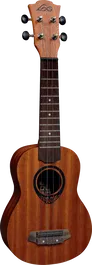 LAG Ukelele Lâg Tiki Uku Soprano Acabado Satinado Cuerpo Sapele Diapasón Palo de Rosa 12 Trastes Funda Incluida