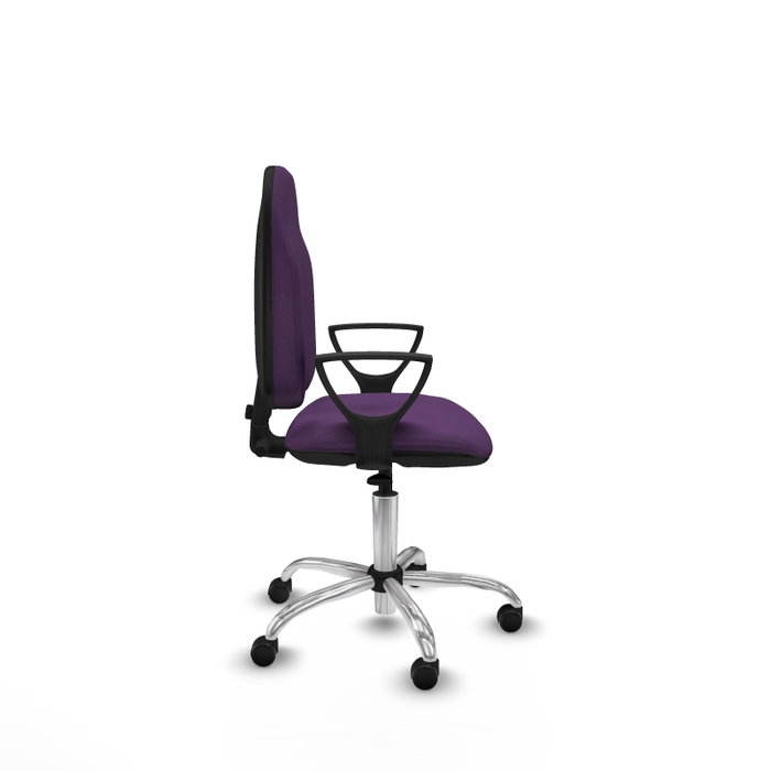 PIQUERAS Y CRESPO Silla de oficina Algarra, Tela Morada, Base Cromada PIQUERAS Y CRESPO Silla de oficina Algarra, Tela Morada, Base Cromada