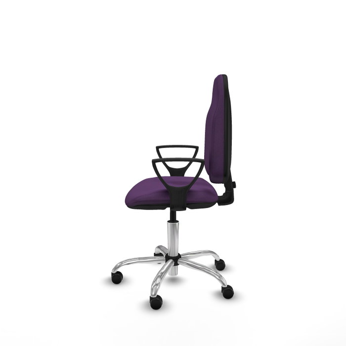 PIQUERAS Y CRESPO Silla de oficina Algarra, Tela Morada, Base Cromada PIQUERAS Y CRESPO Silla de oficina Algarra, Tela Morada, Base Cromada