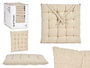 GIFTDECOR Cojín Silla Liso Crema (Pack de 12)