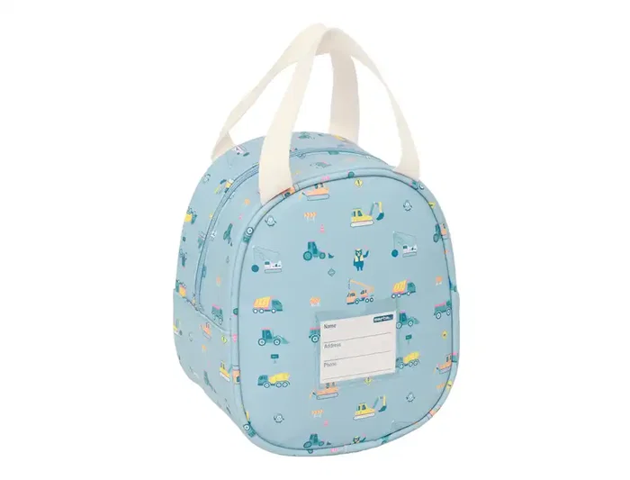 Portameriendas Térmico Safta Gruas Azul