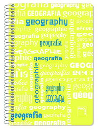 PACSA Bloc de Asignaturas Geografía Tapa PP 4º 80h Cuadriculado 4x4 90g (Set de 4)