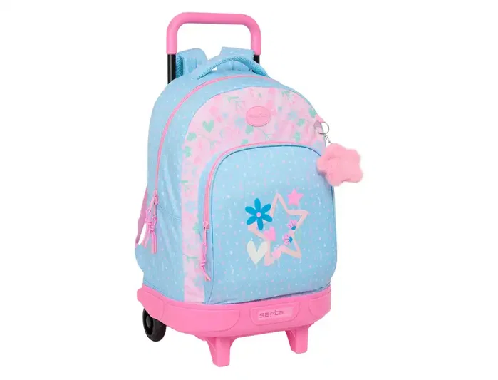 Safta Mochila Grande con Ruedas Compact Extraíble Blackfit8 Smile