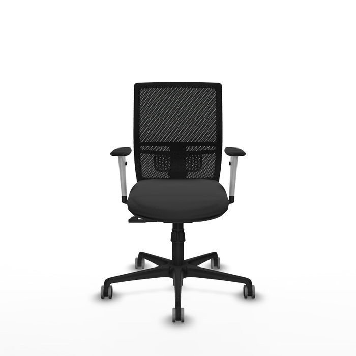 PIQUERAS Y CRESPO Silla de oficina Yunquera con mecanismo Sincro Gris oscuro/Negro