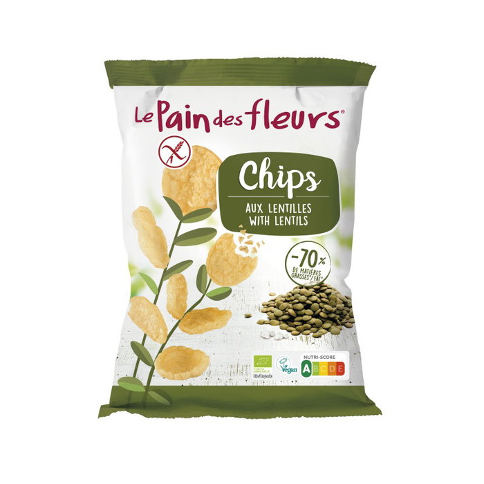 LE PAIN DES FLEURS Chips de Lentejas Bio Vegan 50g