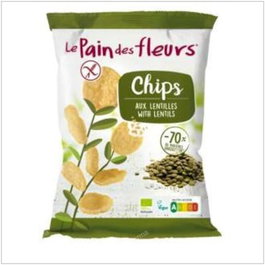 LE PAIN DES FLEURS Chips de Lentejas 50Gr. Bio Vegano