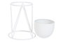 DKD Home Decor Macetero Urban Blanco Set de 3 38 x 80 x 38 cm