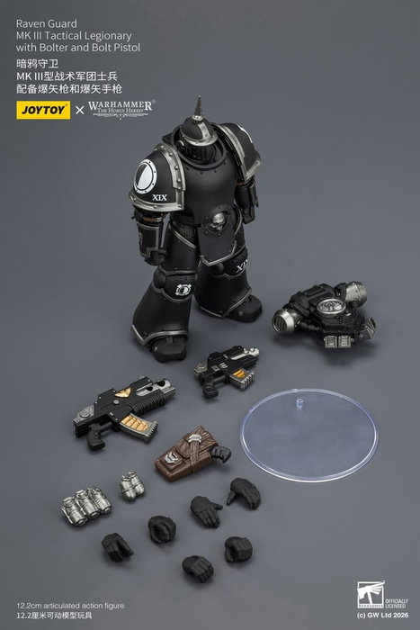Joy Toy Warhammer 40,000 Figura Raven Guard MK III Tactical Legionary 12 cm