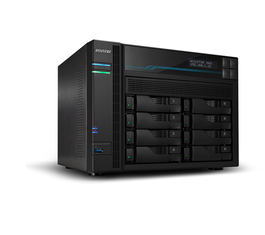 Asustor AS6508T Servidor NAS Torre 8 Bay, Intel Atom C3538 Quad-Core, 8GB DDR4, 2x10GbE + 2x2.5GbE, 8 HDD/SSD SATA III, ADM 3.1, Negro