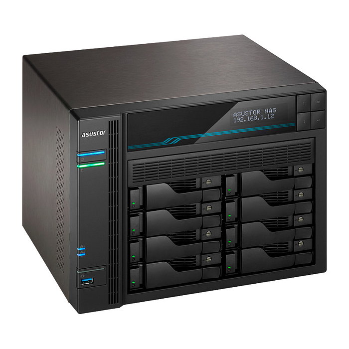 Asustor AS6508T Servidor NAS 8 Bahías, CPU Intel Atom C3538 Quad-Core 2.1GHz, 8GB RAM, 2x2.5GbE + 2x10GbE, RAID 0/1/JBOD, SATA 6Gb/s, USB 3.0 Asustor AS6508T Servidor NAS 8 Bahías, CPU Intel Atom C3538 Quad-Core 2.1GHz, 8GB RAM, 2x2.5GbE + 2x10GbE, RAID 0/1/JBOD, SATA 6Gb/s, USB 3.0