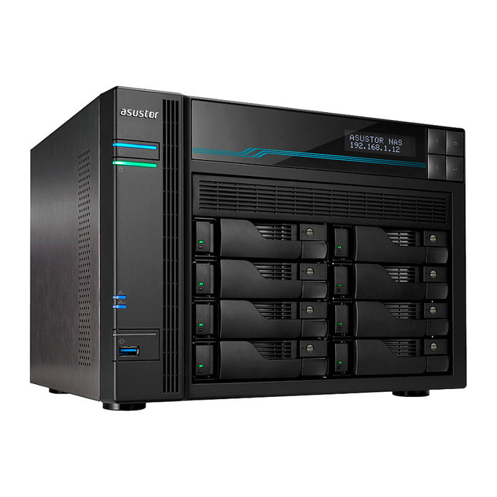 Asustor AS6508T Servidor NAS 8 Bahías, CPU Intel Atom C3538 Quad-Core 2.1GHz, 8GB RAM, 2x2.5GbE + 2x10GbE, RAID 0/1/JBOD, SATA 6Gb/s, USB 3.0 Asustor AS6508T Servidor NAS 8 Bahías, CPU Intel Atom C3538 Quad-Core 2.1GHz, 8GB RAM, 2x2.5GbE + 2x10GbE, RAID 0/1/JBOD, SATA 6Gb/s, USB 3.0