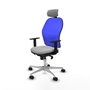 PIQUERAS Y CRESPO Silla de oficina Jorquera Gris claro y Azul