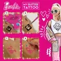 Lisciani Giochi Kit de Tatuajes con Purpurina de Barbie - Crea Tatuajes Coloridos y Brillantes