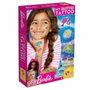 Lisciani Giochi Kit de tatuajes con purpurina de Barbie con piedras preciosas adhesivas