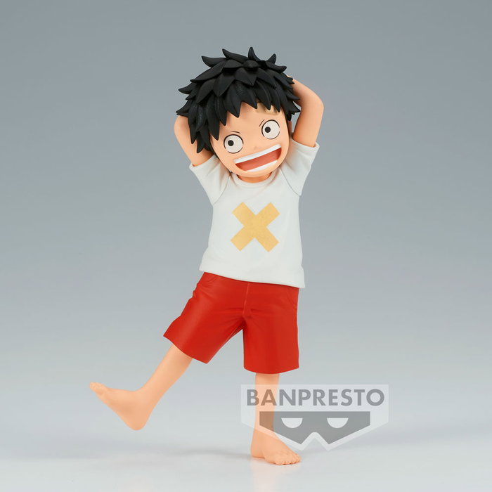 BANPRESTO Figura Monkey D. Luffy Children The Grandline Series Film Red One Piece 12cm