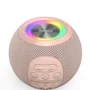 Hama 00188240 Altavoz Bluetooth Portátil Esférico (Ball Shape) - 5W, TWS, Batería 10h, Luz LED, Manos Libres, Color Rosa - Conexión AUX/USB-C/MicroSD