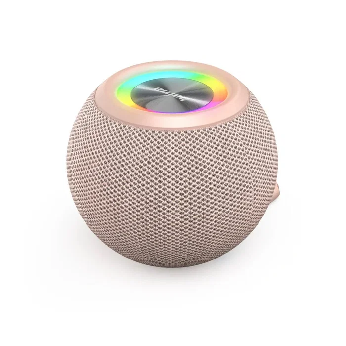 Hama 00188240 Altavoz Bluetooth Portátil Esférico (Ball Shape) - 5W, TWS, Batería 10h, Luz LED, Manos Libres, Color Rosa - Conexión AUX/USB-C/MicroSD