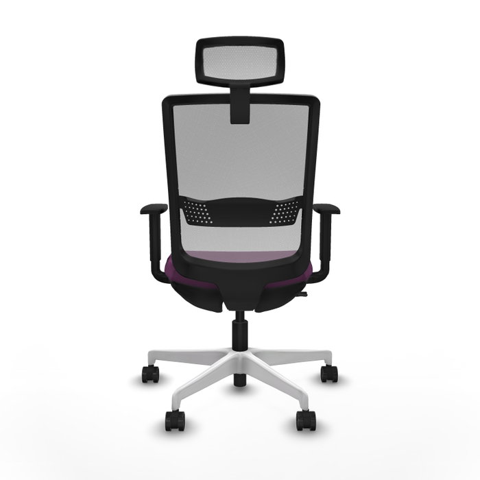 PIQUERAS Y CRESPO Silla de oficina Haches con mecanismo Sincro/Traslack, Morado y Gris PIQUERAS Y CRESPO Silla de oficina Haches con mecanismo Sincro/Traslack, Morado y Gris