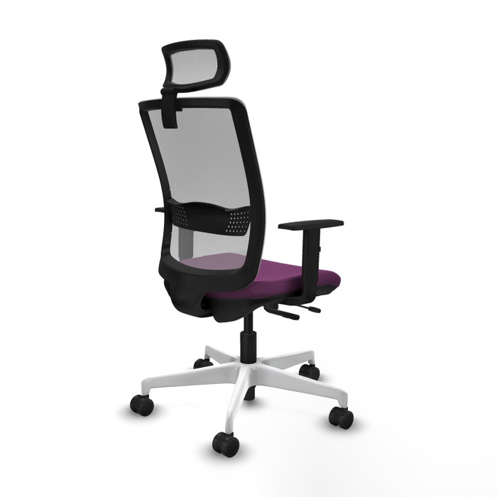 PIQUERAS Y CRESPO Silla de oficina Haches con mecanismo Sincro/Traslack, Morado y Gris PIQUERAS Y CRESPO Silla de oficina Haches con mecanismo Sincro/Traslack, Morado y Gris
