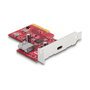 DeLOCK 90158 Tarjeta PCI Express x4 con 1 x USB 10 Gbps Tipo-C externo y 1 x USB 10 Gbps Tipo-A interno