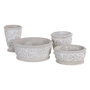 Macetero Cemento Decoración 15 X 15 X 14 cm (Set de 4)