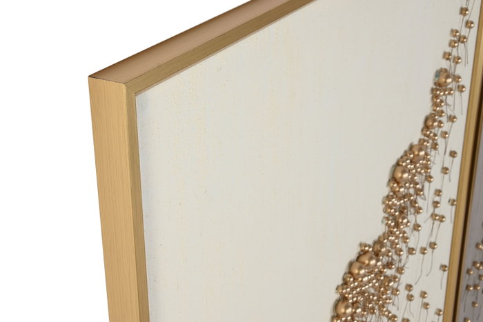 DKD Home Decor Cuadro Lienzo PS 90x3,5x120 Bolitas 3D Surtido de 2