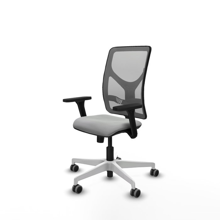 PIQUERAS Y CRESPO Silla de oficina Motilla con mecanismo Sincro, Gris claro y Gris