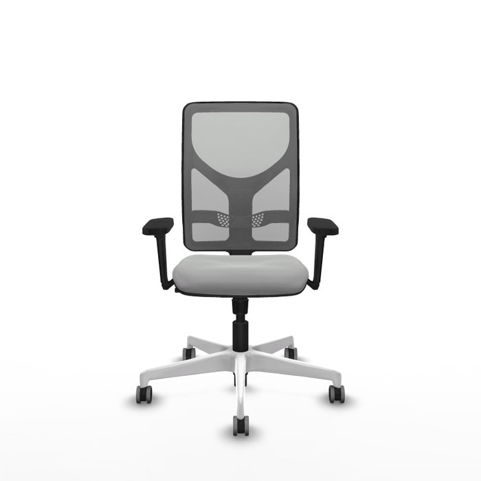 PIQUERAS Y CRESPO Silla de oficina Motilla con mecanismo Sincro, Gris claro y Gris