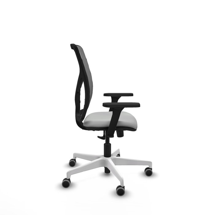PIQUERAS Y CRESPO Silla de oficina Motilla con mecanismo Sincro, Gris claro y Gris