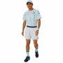 Camiseta Deportiva de Manga Corta Asics Game Ss Top Blanco Azul claro Tenis