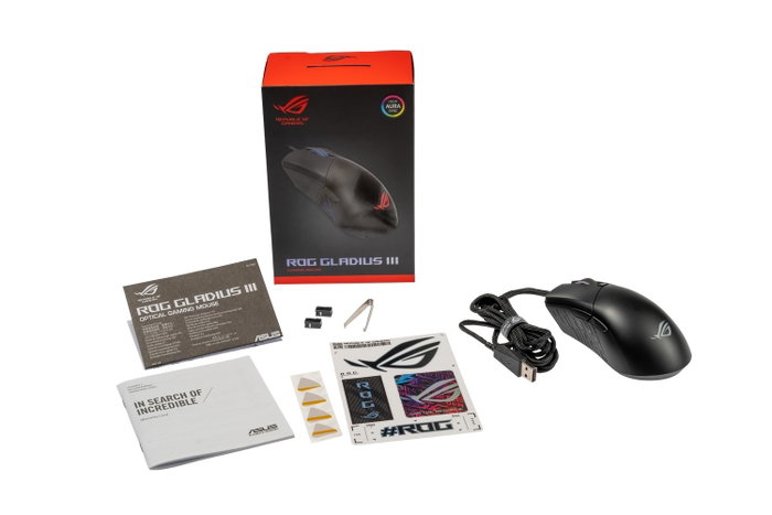 Asus ROG Gladius III Ratón Óptico 19000 DPI Negro Asus ROG Gladius III Ratón Óptico 19000 DPI Negro