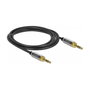 DeLOCK Cable de audio 3,5 mm a 3,5 mm con adaptador de tornillo, 2 m