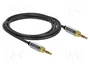 DeLOCK Cable de audio estéreo 3,5 mm con adaptador de tornillo 2 m