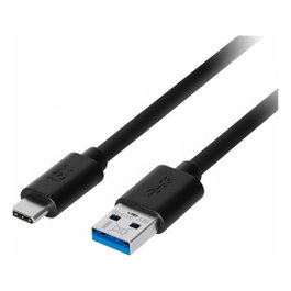 S-Impuls Cable adaptador USB 3.2 Gen 1 de USB A a USB C, 3 m, Negro
