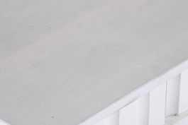 DKD Home Decor Mesa Comedor Moderno Blanco Dorado 90 x 76 x 180 cm