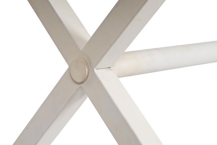 DKD Home Decor Mesa Comedor Moderno Blanco Dorado 90 x 76 x 180 cm