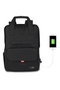 Zoozie Bags Bolsa para Portátil 2201, Resistente al Agua, con Puerto USB, para Portátiles hasta 15.6 Pulgadas, Negro