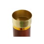 DKD Home Decor Portavelas de Acacia y Aluminio Marrón 8x8x27 cm