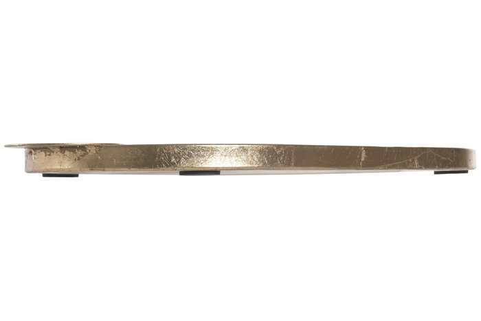 DKD Home Decor Set de 2 Bandejas de Metal Dorado Envejecido 47x25,5x2 cm