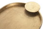 DKD Home Decor Set de 2 Bandejas de Metal Dorado Envejecido 47x25,5x2 cm
