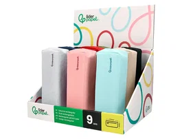 Liderpapel Estuche portatodo Classic rectangular con asa colores surtidos