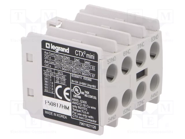 LEGRAND Contactores Auxiliares CTX3 MINI NC x2 + NA x2