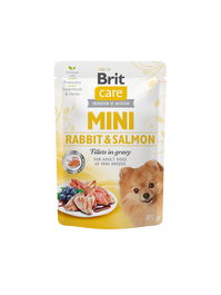Brit Care Mini Perro Adulto Conejo y Salmón Pouch 24 Bolsitas 85g