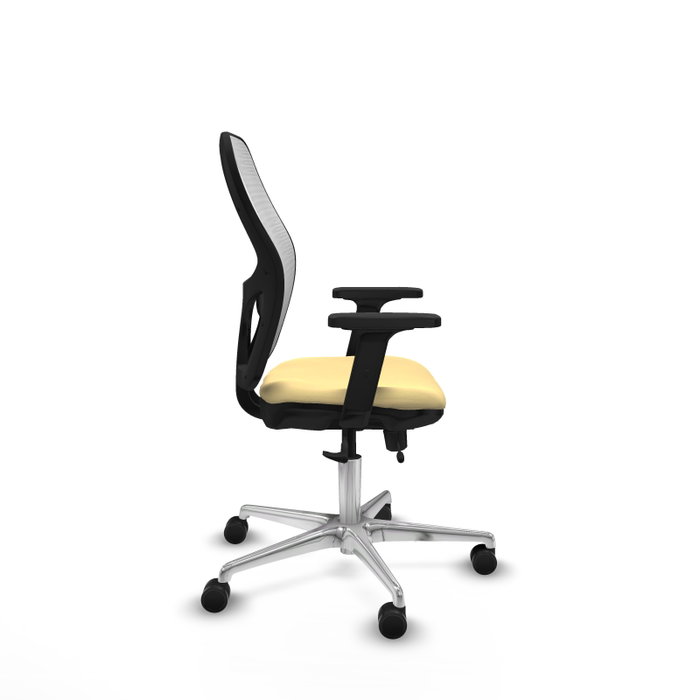 PIQUERAS Y CRESPO Silla de oficina Jorquera con mecanismo Sincro/Traslack, Crema y Blanco PIQUERAS Y CRESPO Silla de oficina Jorquera con mecanismo Sincro/Traslack, Crema y Blanco