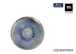 La Mediterranea Plato Postre Aelia Ø20 cm Monaco Brillo (12 Unidades)