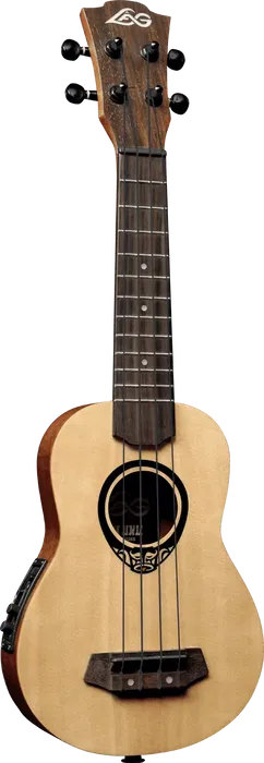 LAG Tiki Uku Baby Soprano Electro-Acustico Slim Arch Back Ukelele